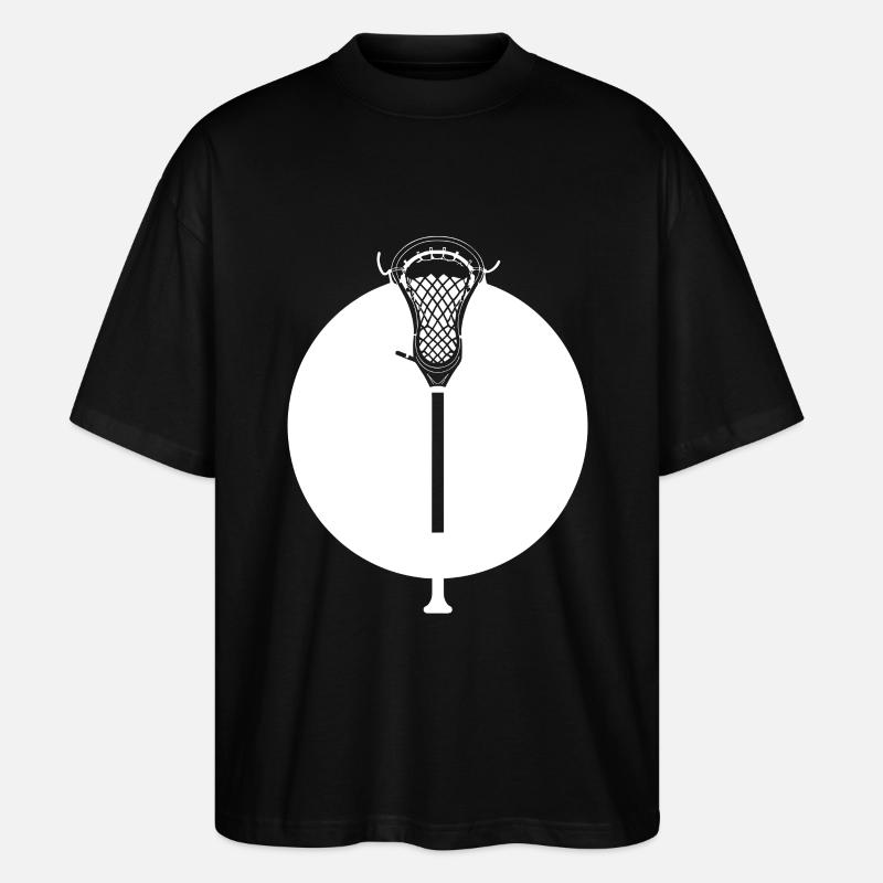 Dessin de batte de crosse - T-shirt bio Blaster 2.0 coupe oversize Stanley/Stella Unisexe - noir