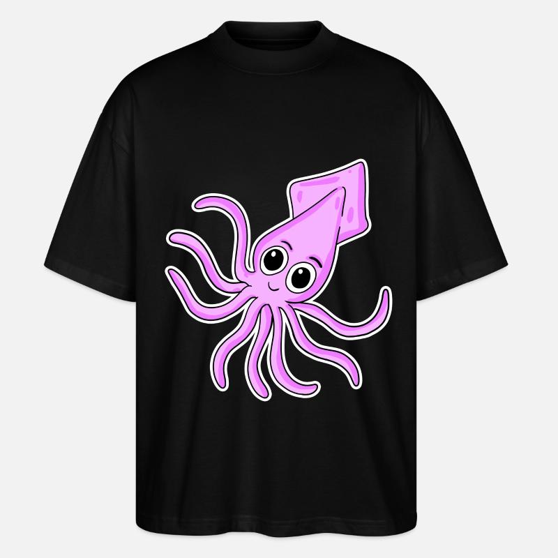 Octopuses - Stanley/Stella Oversized Unisex Organic T-shirt Blaster 2.0 - black