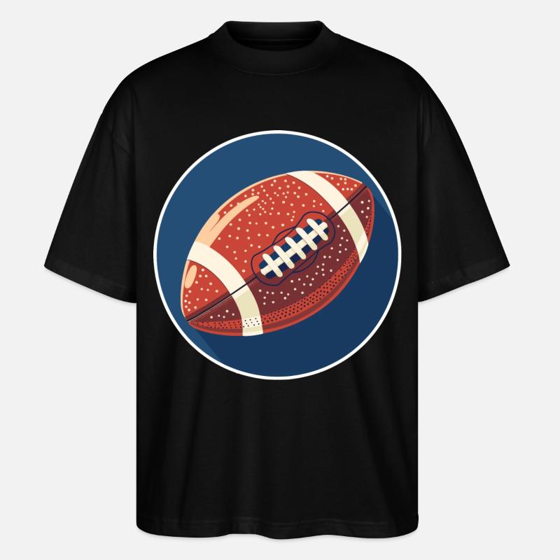 Graphismes de football - T-shirt bio Blaster 2.0 coupe oversize Stanley/Stella Unisexe - noir