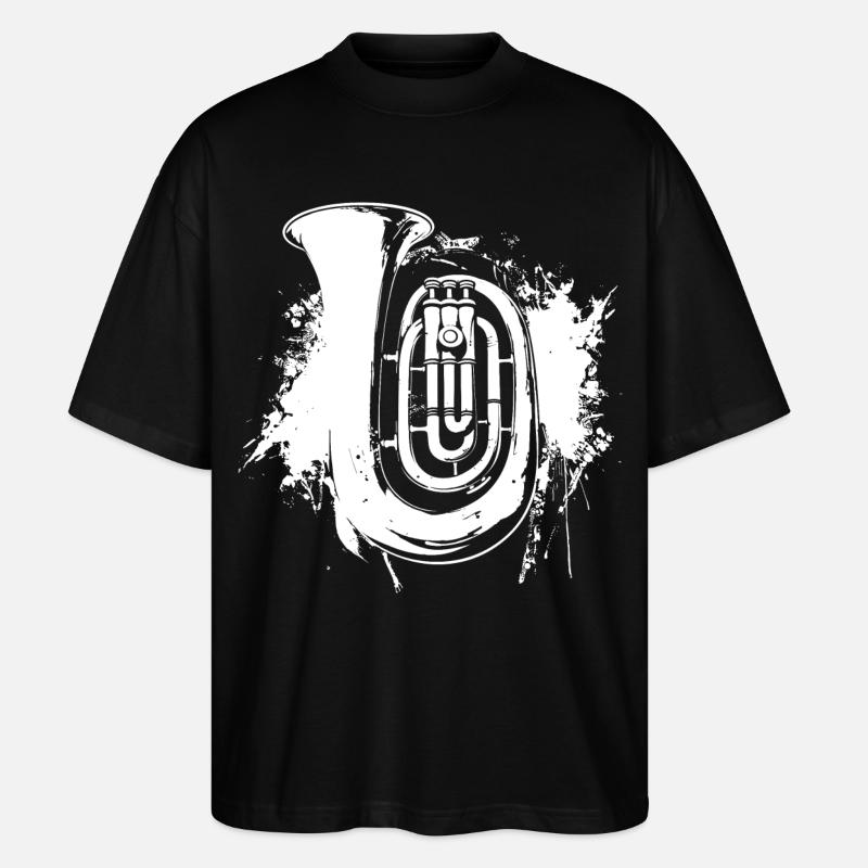 Tuba Graffiti - Stanley/Stella Oversized Unisex Bio T-Shirt Blaster 2.0 - Schwarz