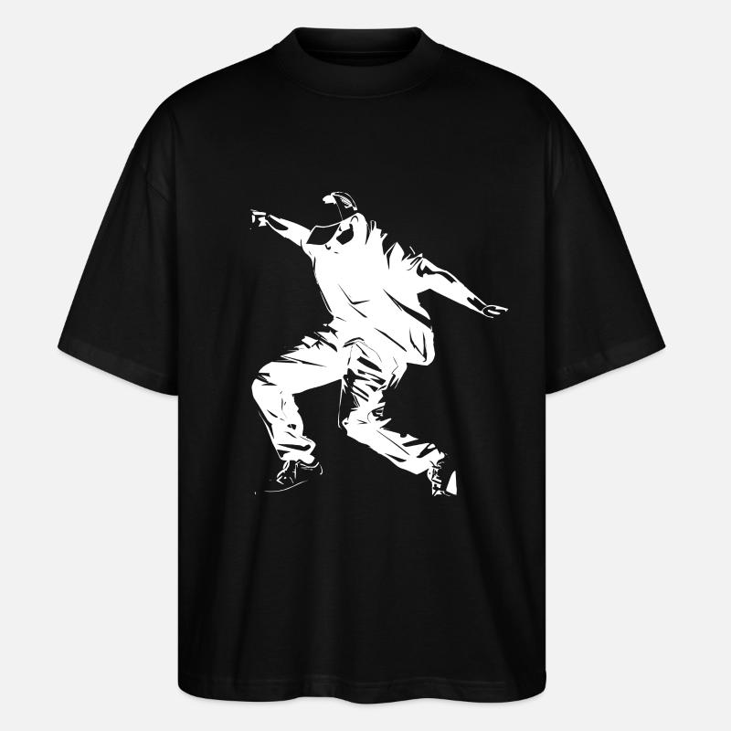 Breakdance Sketch - Stanley/Stella Oversized Unisex Bio T-Shirt Blaster 2.0 - Schwarz