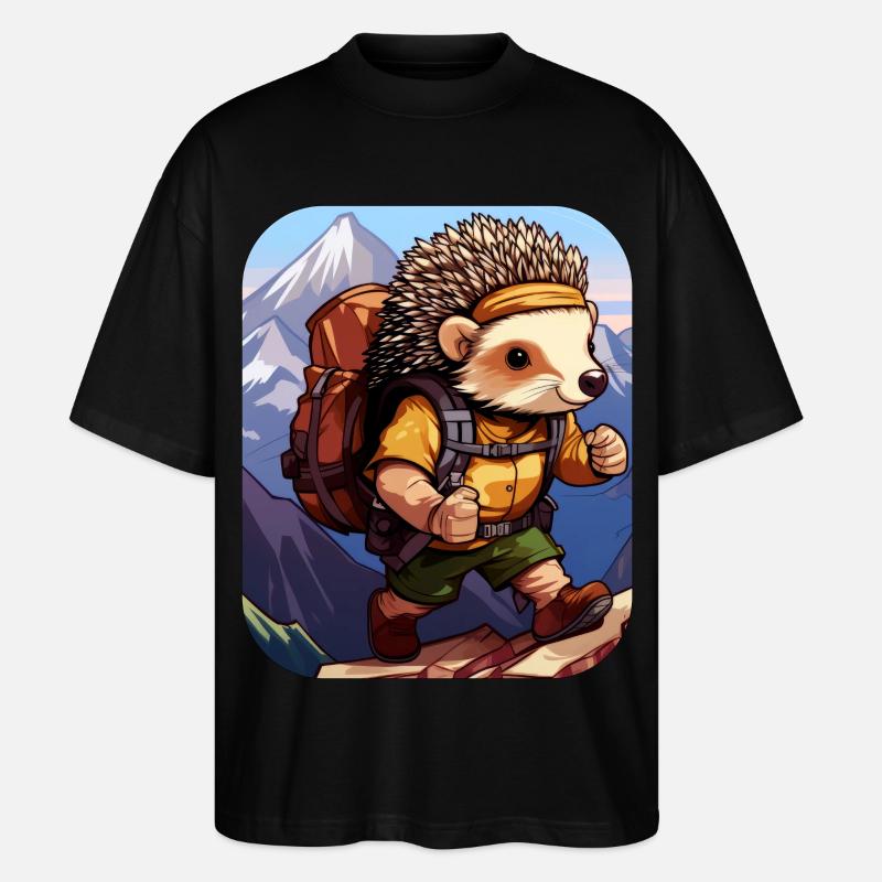 HérissonRandonnée / Alpinisme Hérisson - T-shirt bio Blaster 2.0 coupe oversize Stanley/Stella Unisexe - noir