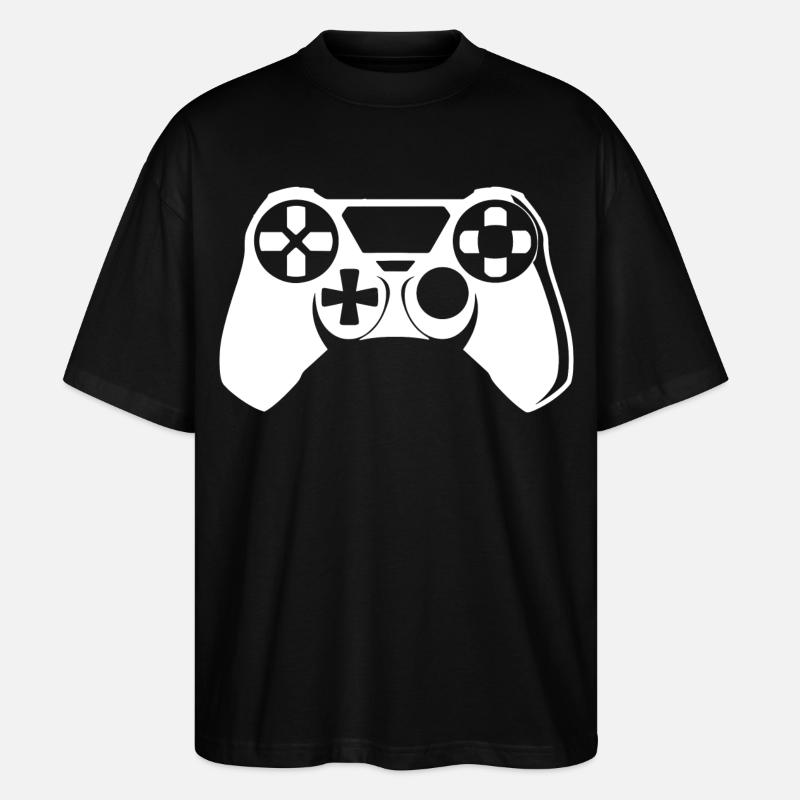 Gamepad Grafik - Stanley/Stella Oversized Unisex Bio T-Shirt Blaster 2.0 - Schwarz