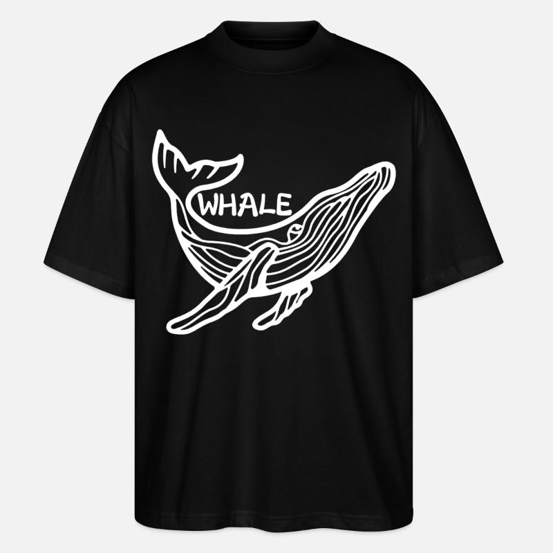 Le géant des mers - T-shirt bio Blaster 2.0 coupe oversize Stanley/Stella Unisexe - noir