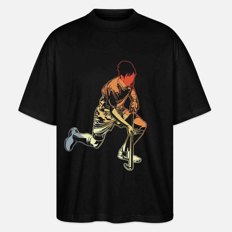 Feldhockeyspieler Junge - Stanley/Stella Oversized Unisex Bio T-Shirt Blaster 2.0 - Schwarz