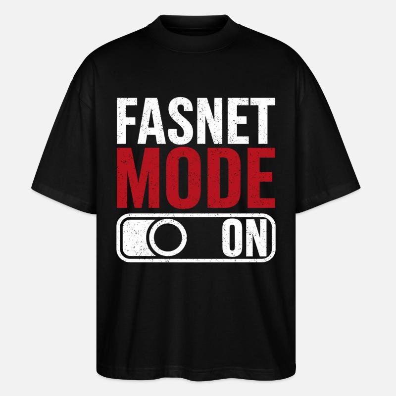 Fasnet Mode On - Stanley/Stella Oversized Unisex Organic T-shirt Blaster 2.0 - black