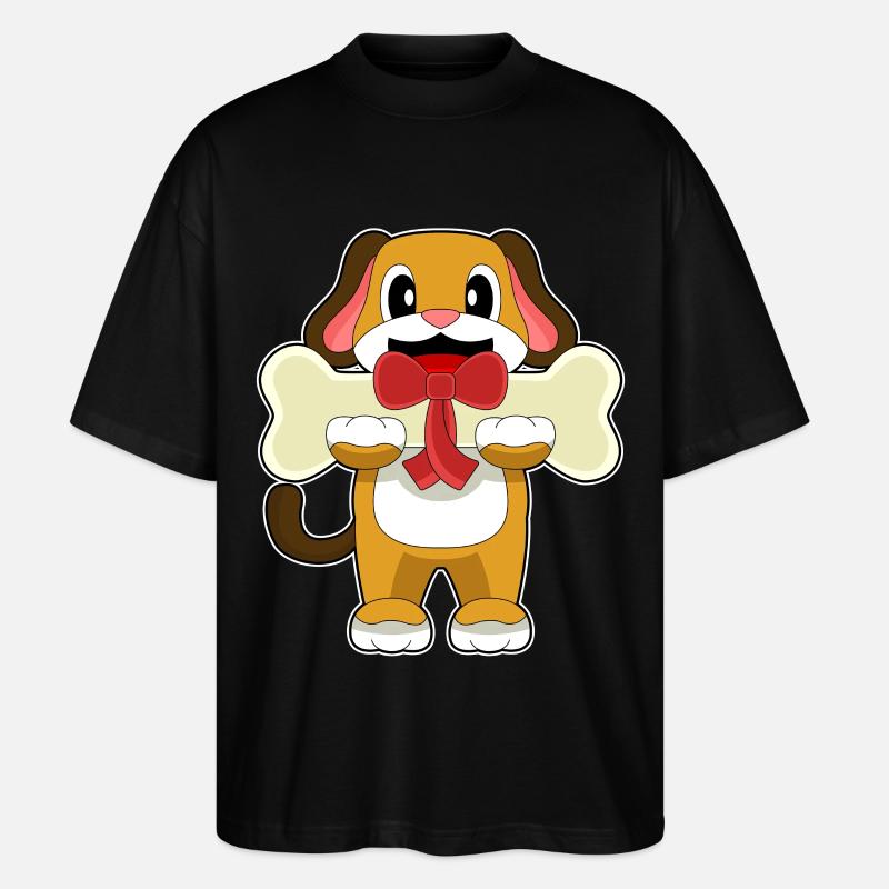 Os de chien - T-shirt bio Blaster 2.0 coupe oversize Stanley/Stella Unisexe - noir
