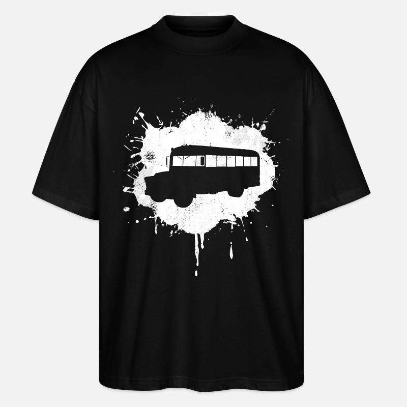 Bus Graffiti - Stanley/Stella Oversized Unisex Bio T-Shirt Blaster 2.0 - Schwarz