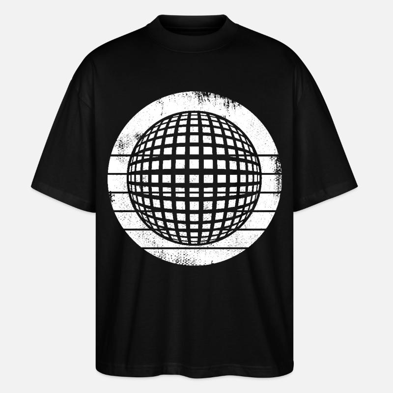 80er Disco - Stanley/Stella Oversized Unisex Bio T-Shirt Blaster 2.0 - Schwarz