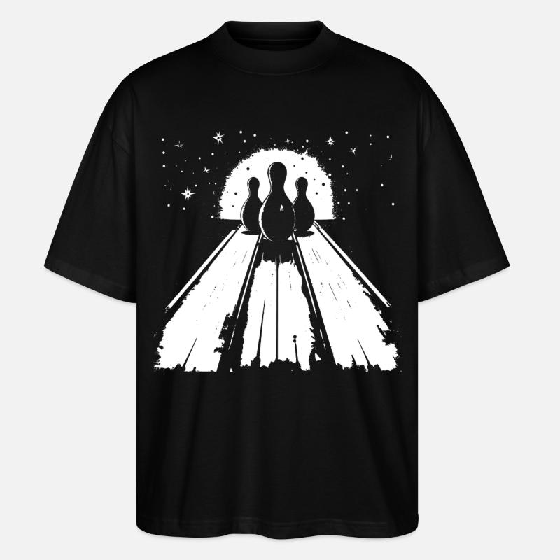 Bowling - Stanley/Stella Oversized Unisex Bio T-Shirt Blaster 2.0 - Schwarz