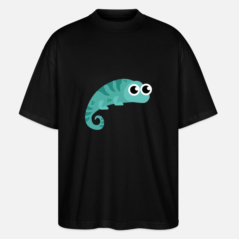 Einzigartiges und Wandelndes Chamäleon - Stanley/Stella Oversized Unisex Bio T-Shirt Blaster 2.0 - Schwarz
