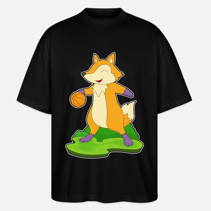 Fox Basketteur Basketteur - T-shirt bio Blaster 2.0 coupe oversize Stanley/Stella Unisexe - noir