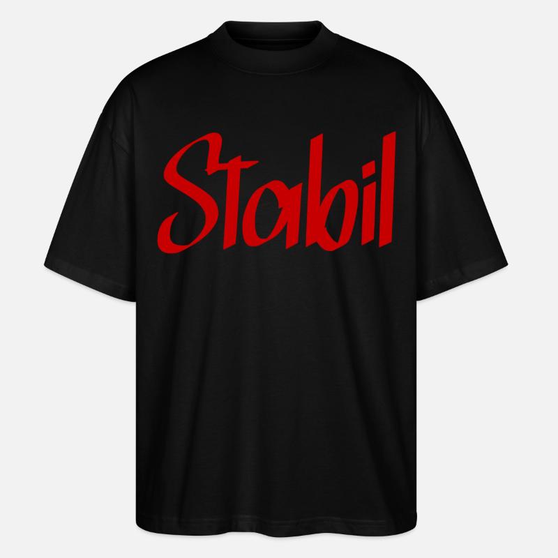 Stabil - Stanley/Stella Oversized Unisex Bio T-Shirt Blaster 2.0 - Schwarz
