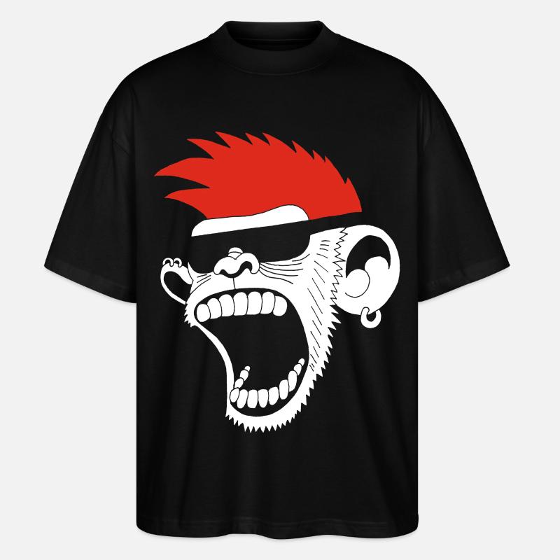 Singerie - T-shirt bio Blaster 2.0 coupe oversize Stanley/Stella Unisexe - noir