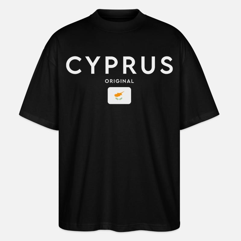 Drapeau chypriote, fierté chypriote - T-shirt bio Blaster 2.0 coupe oversize Stanley/Stella Unisexe - noir