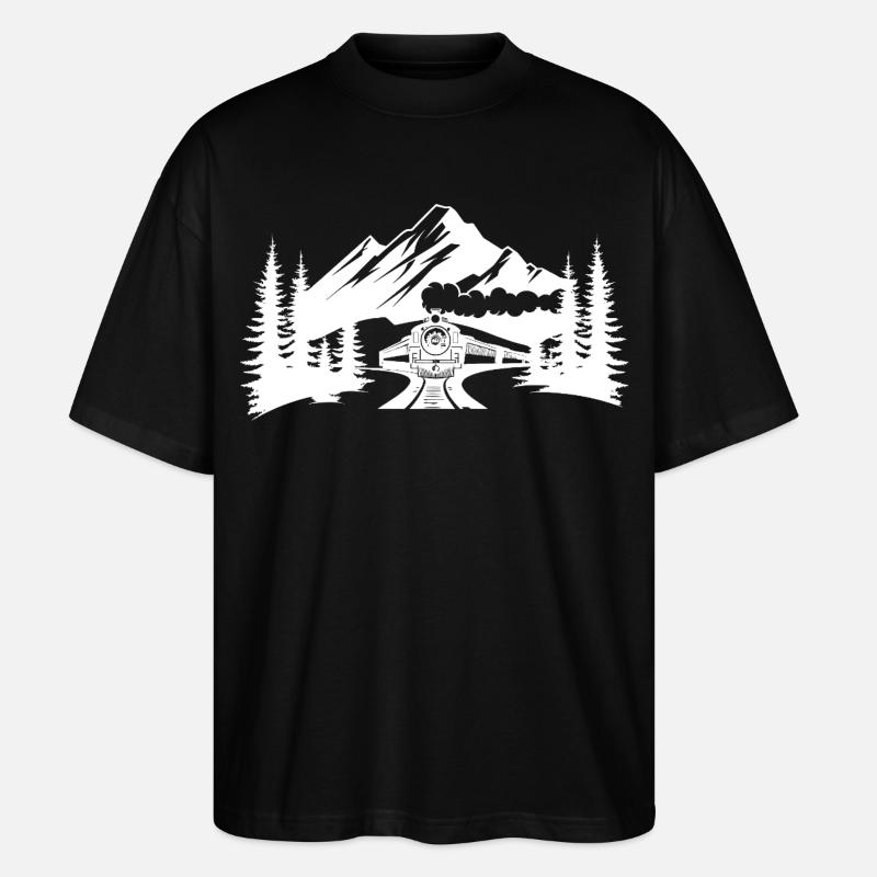 Chemin de fer - T-shirt bio Blaster 2.0 coupe oversize Stanley/Stella Unisexe - noir