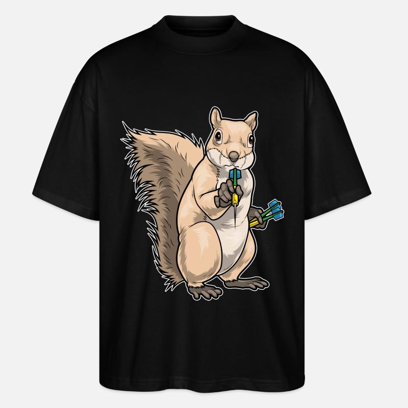 Fléchette écureuil Fléchette - T-shirt bio Blaster 2.0 coupe oversize Stanley/Stella Unisexe - noir