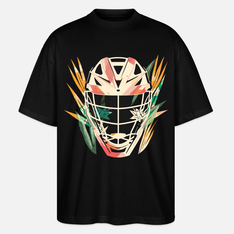 Casque de crosse dessin animé - T-shirt bio Blaster 2.0 coupe oversize Stanley/Stella Unisexe - noir