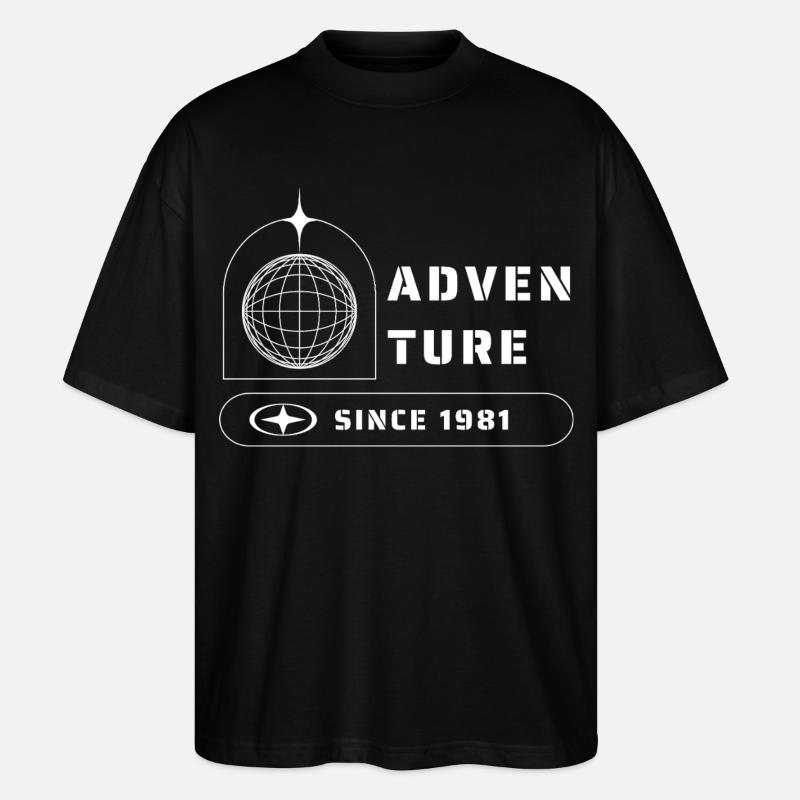 Aventure Explorer Voyage 1981 - T-shirt bio Blaster 2.0 coupe oversize Stanley/Stella Unisexe - noir