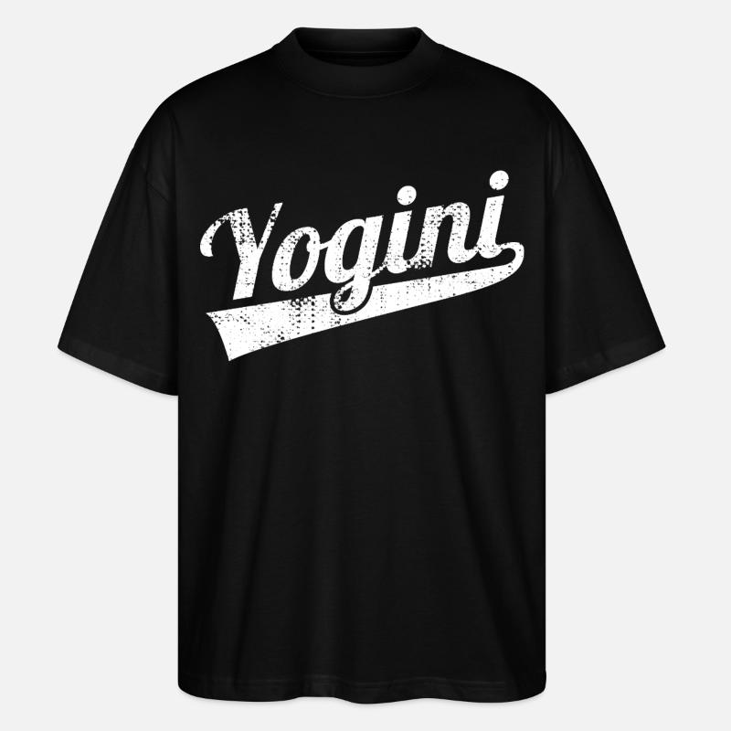 Retro Yogini - Stanley/Stella Oversized Unisex Bio T-Shirt Blaster 2.0 - Schwarz