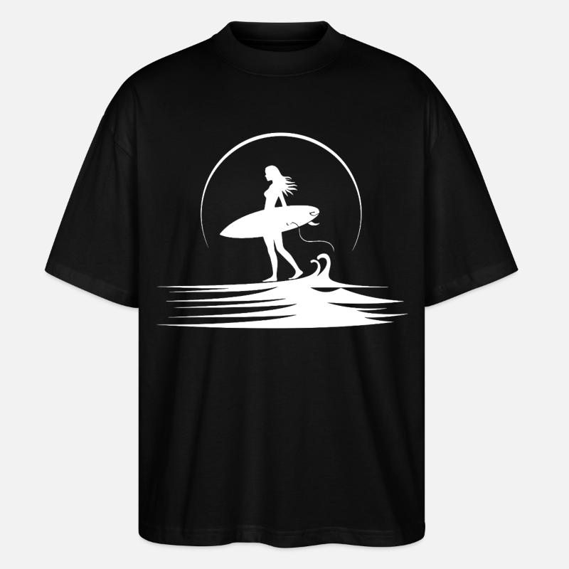Surferin - Stanley/Stella Oversized Unisex Bio T-Shirt Blaster 2.0 - Schwarz