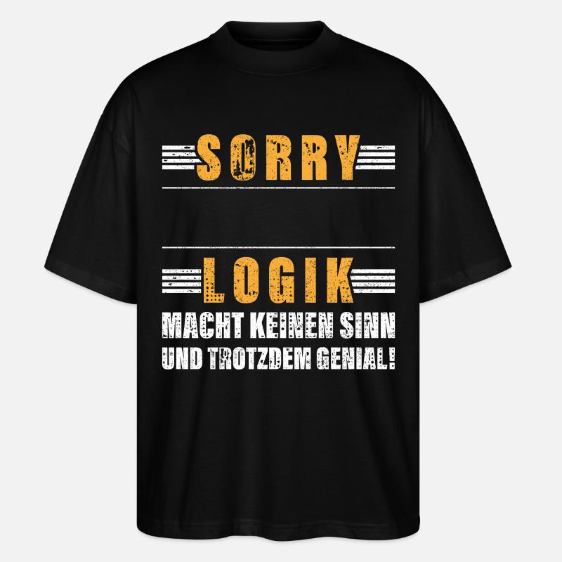 Personalisierbar Beruf Logik Name Geschenk Witzig - Stanley/Stella Oversized Unisex Bio T-Shirt Blaster 2.0 - Schwarz