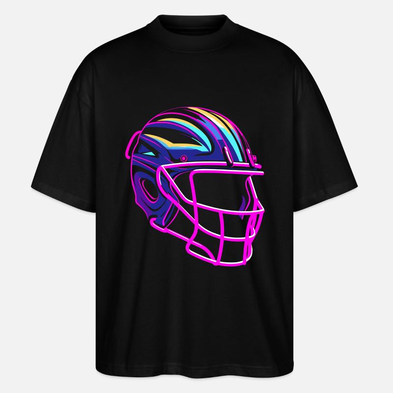 Casque de crosse Synthwave - T-shirt bio Blaster 2.0 coupe oversize Stanley/Stella Unisexe - noir