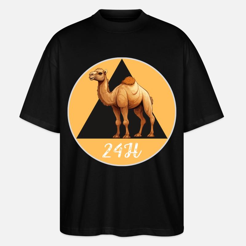 Kamel 24h - Stanley/Stella Oversized Unisex Bio T-Shirt Blaster 2.0 - Schwarz