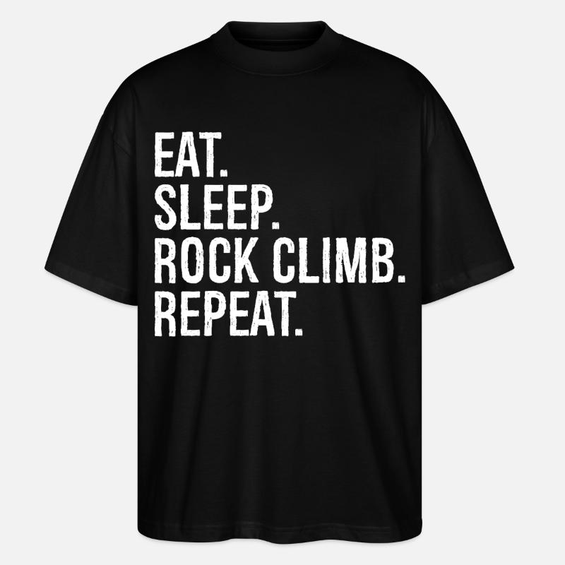 Manger dormir Escalade Répéter - T-shirt bio Blaster 2.0 coupe oversize Stanley/Stella Unisexe - noir