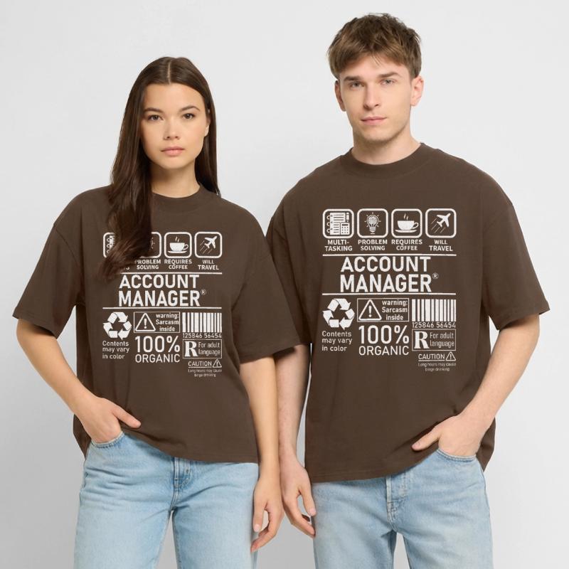Account Manager Multi Tasking Problem Solving Stanley/Stella Oversized Unisex Organic T-shirt Blaster 2.0