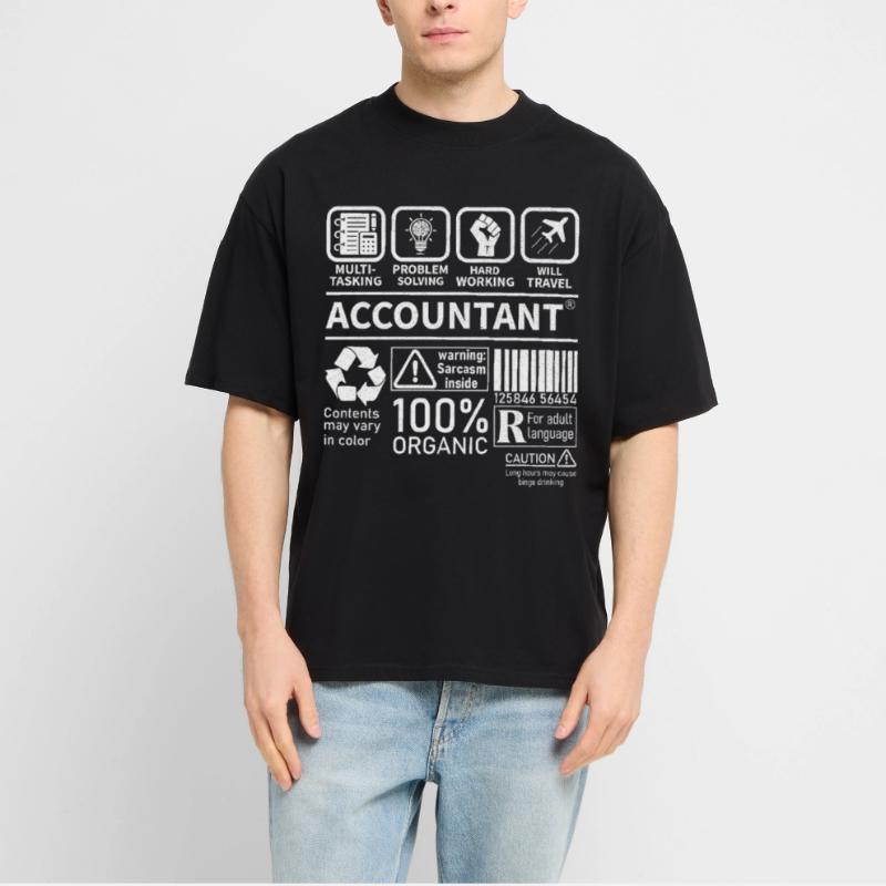 Accountant Multi Tasking Problem Solving Stanley/Stella Oversized Unisex Organic T-shirt Blaster 2.0