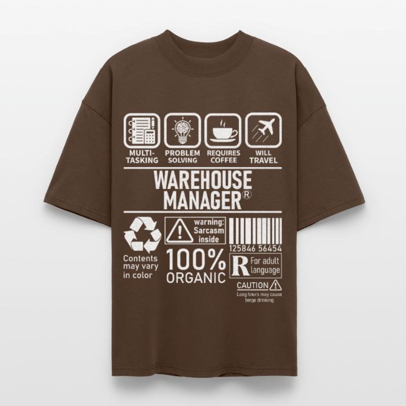 Warehouse Manager multi tasking problem solving Stanley/Stella Oversized Unisex Organic T-shirt Blaster 2.0