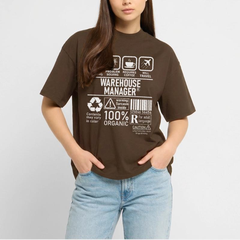Warehouse Manager multi tasking problem solving Stanley/Stella Oversized Unisex Organic T-shirt Blaster 2.0