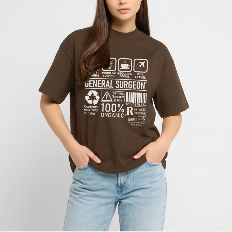 General Surgeon multi tasking problem solving Stanley/Stella Oversized Unisex Organic T-shirt Blaster 2.0