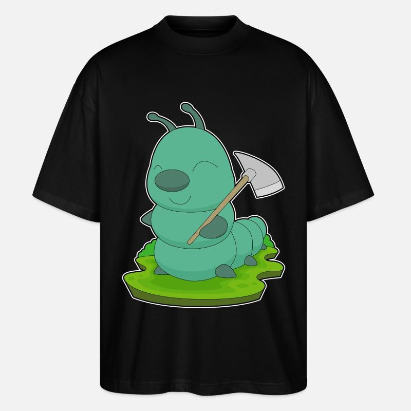 Pioche chenille - T-shirt bio Blaster 2.0 coupe oversize Stanley/Stella Unisexe - noir