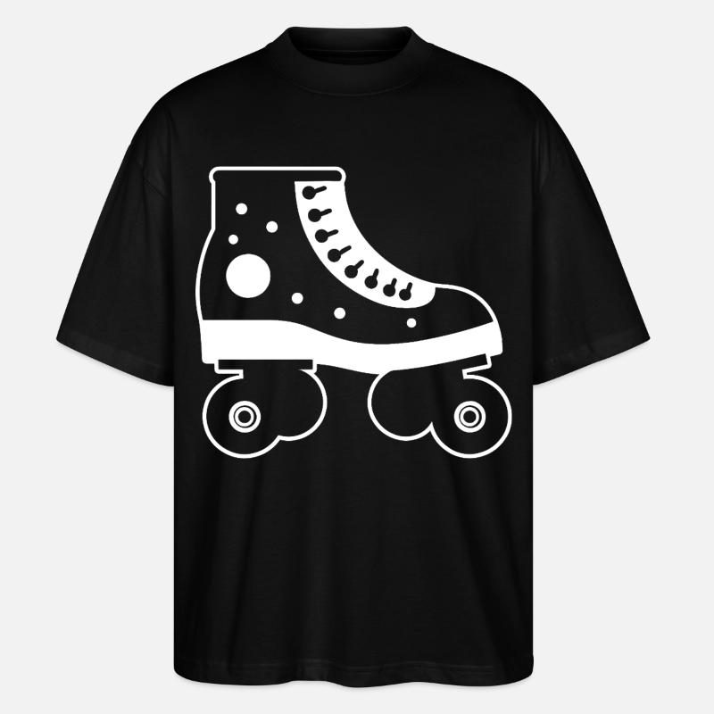 Rollschuhe Cartoon-Stil - Stanley/Stella Oversized Unisex Bio T-Shirt Blaster 2.0 - Schwarz