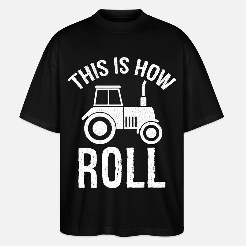 this is how roll - Stanley/Stella Oversized Unisex Bio T-Shirt Blaster 2.0 - Schwarz