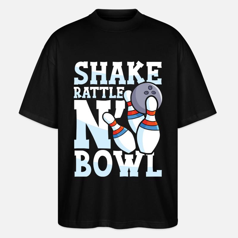 Shake rattle n bowl - Stanley/Stella Oversized Unisex Bio T-Shirt Blaster 2.0 - Schwarz