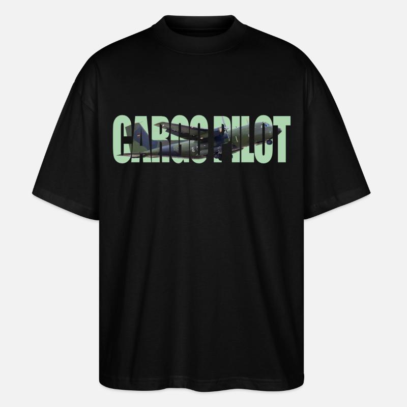 Cargo pilot C-160 - Stanley/Stella Oversized Unisex Bio T-Shirt Blaster 2.0 - Schwarz