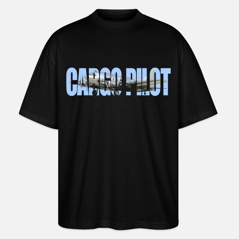 Cargo pilot B-307 - Stanley/Stella Oversized Unisex Bio T-Shirt Blaster 2.0 - Schwarz