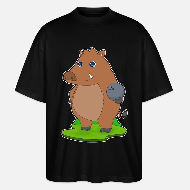 Eber Bowling Bowlingkugel - Stanley/Stella Oversized Unisex Bio T-Shirt Blaster 2.0 - Schwarz
