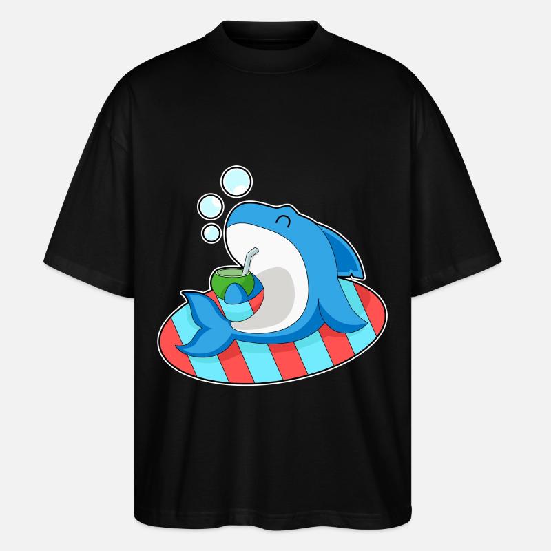 Requin Été Noix de - T-shirt bio Blaster 2.0 coupe oversize Stanley/Stella Unisexe - noir