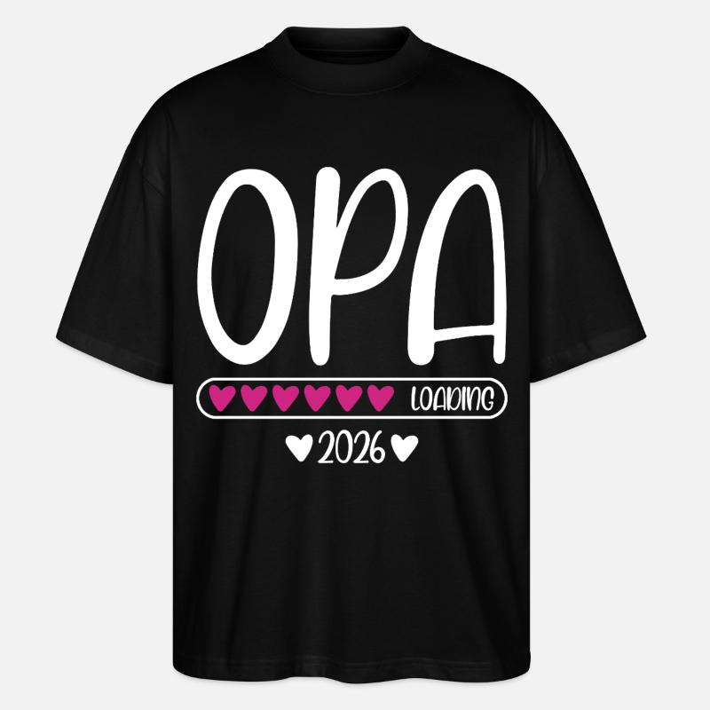 Opa 2026  - Stanley/Stella Oversized Unisex Bio T-Shirt Blaster 2.0 - Schwarz