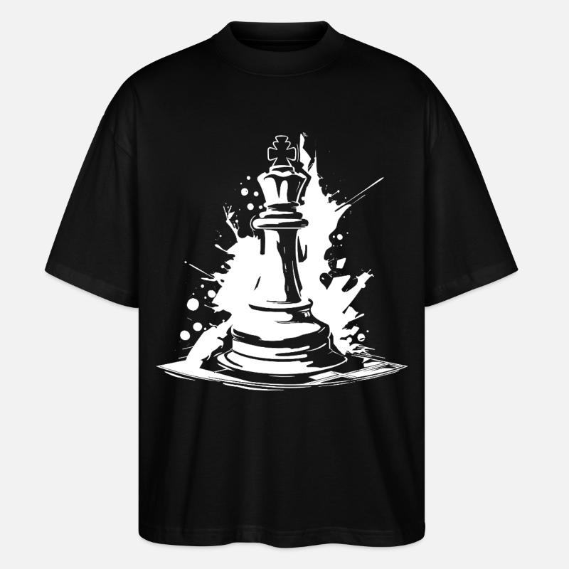 Schachfigur - Stanley/Stella Oversized Unisex Bio T-Shirt Blaster 2.0 - Schwarz