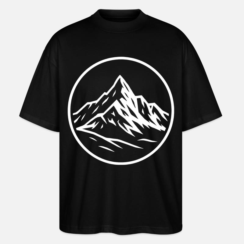 Großglockner - Stanley/Stella Oversized Unisex Bio T-Shirt Blaster 2.0 - Schwarz