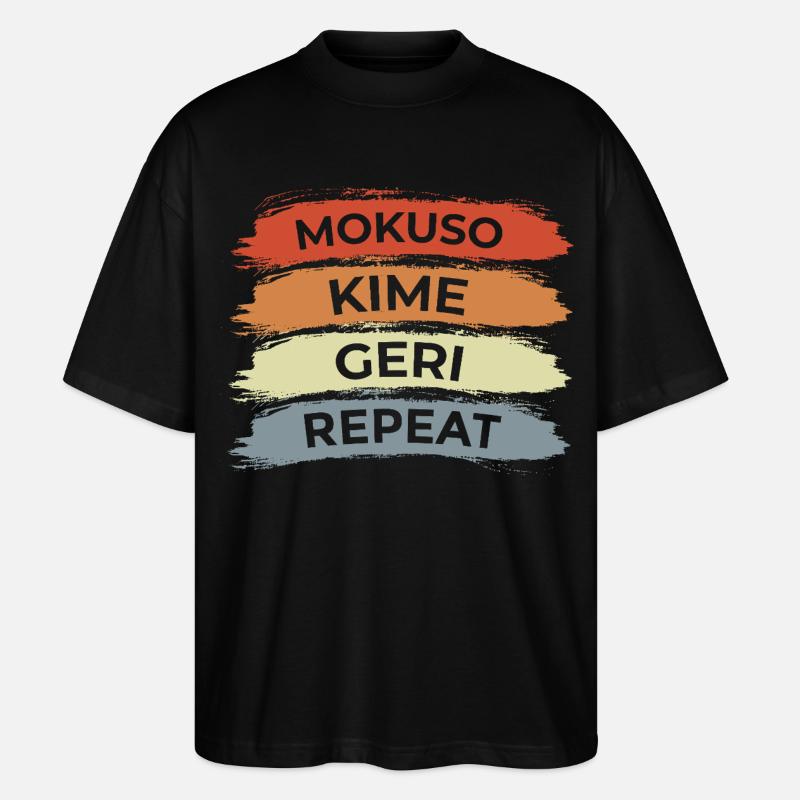 Techniques de karaté - T-shirt bio Blaster 2.0 coupe oversize Stanley/Stella Unisexe - noir