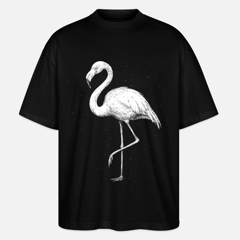 Flamingo - Stanley/Stella Oversized Unisex Bio T-Shirt Blaster 2.0 - Schwarz