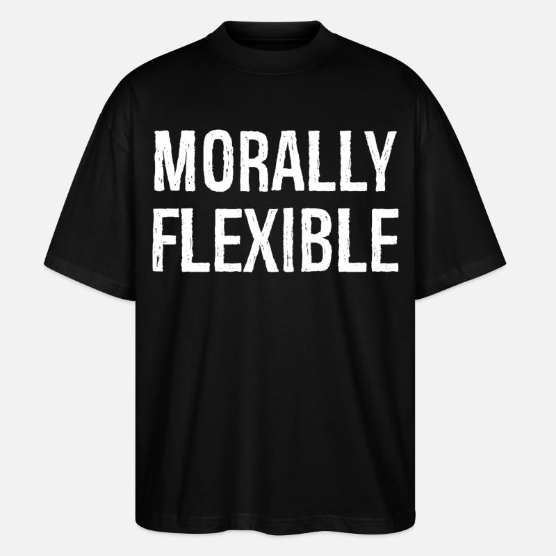 moralisch flexibel - Stanley/Stella Oversized Unisex Bio T-Shirt Blaster 2.0 - Schwarz
