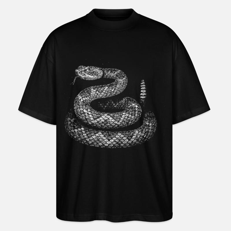 Snake - Stanley/Stella Oversized Unisex Organic T-shirt Blaster 2.0 - black
