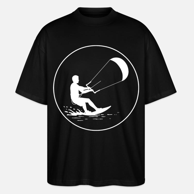 Wind im Griff - Stanley/Stella Oversized Unisex Bio T-Shirt Blaster 2.0 - Schwarz